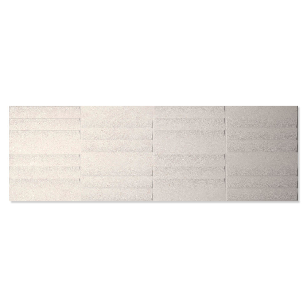 Dekor Kakel Berryroad Wall Vit Matt-Relief 30x90 cm